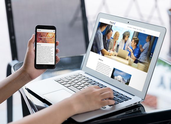 生物科技公司響應式英文網(wǎng)站建設